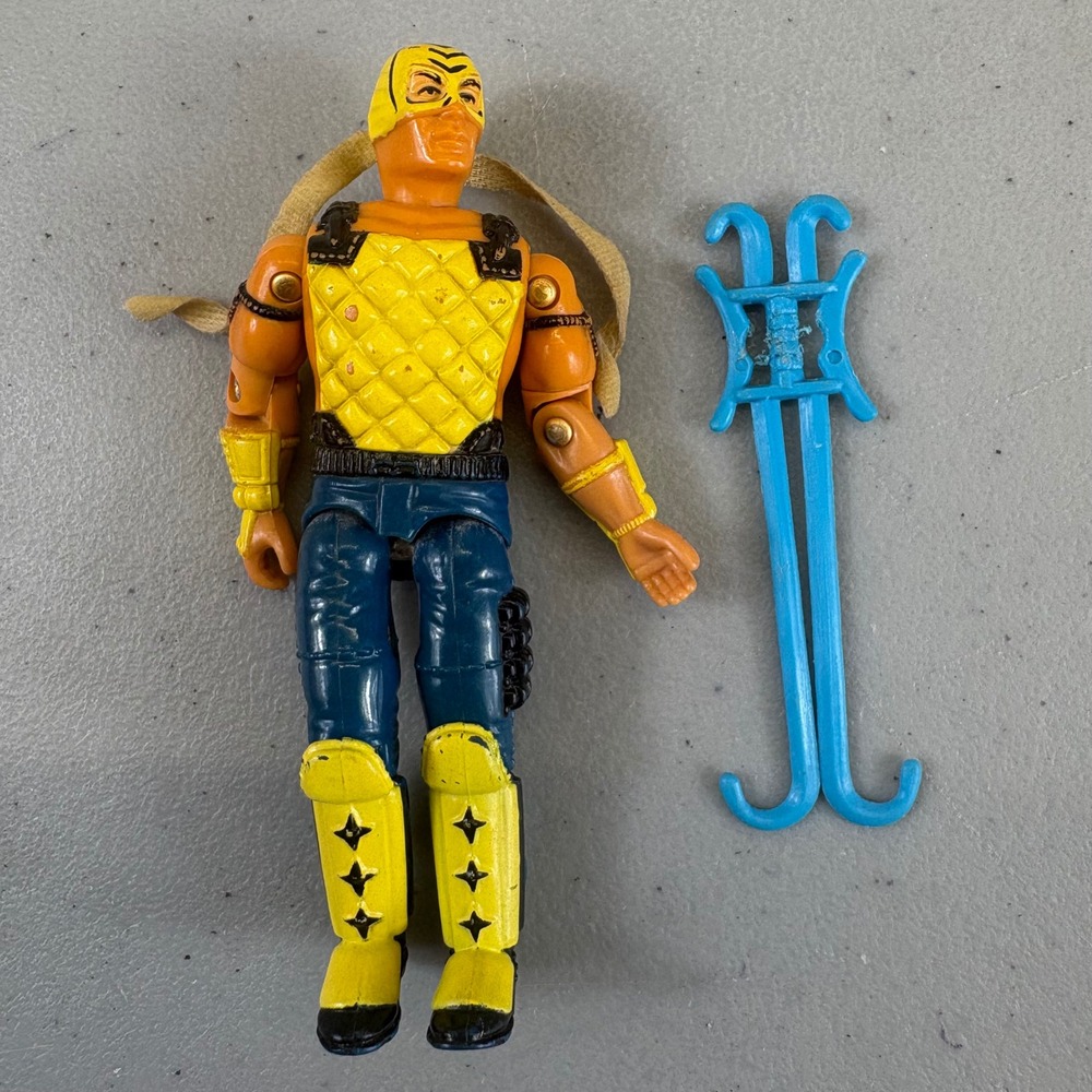 Vintage GI Joe T'Jbang V1 1992 Action Figure Ninja Force Hasbro Loose 1 Weapon